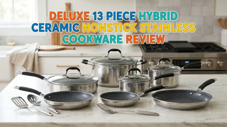 Deluxe 13 Piece Hybrid Ceramic Nonstick Stainless Steel Cookware Review 2026